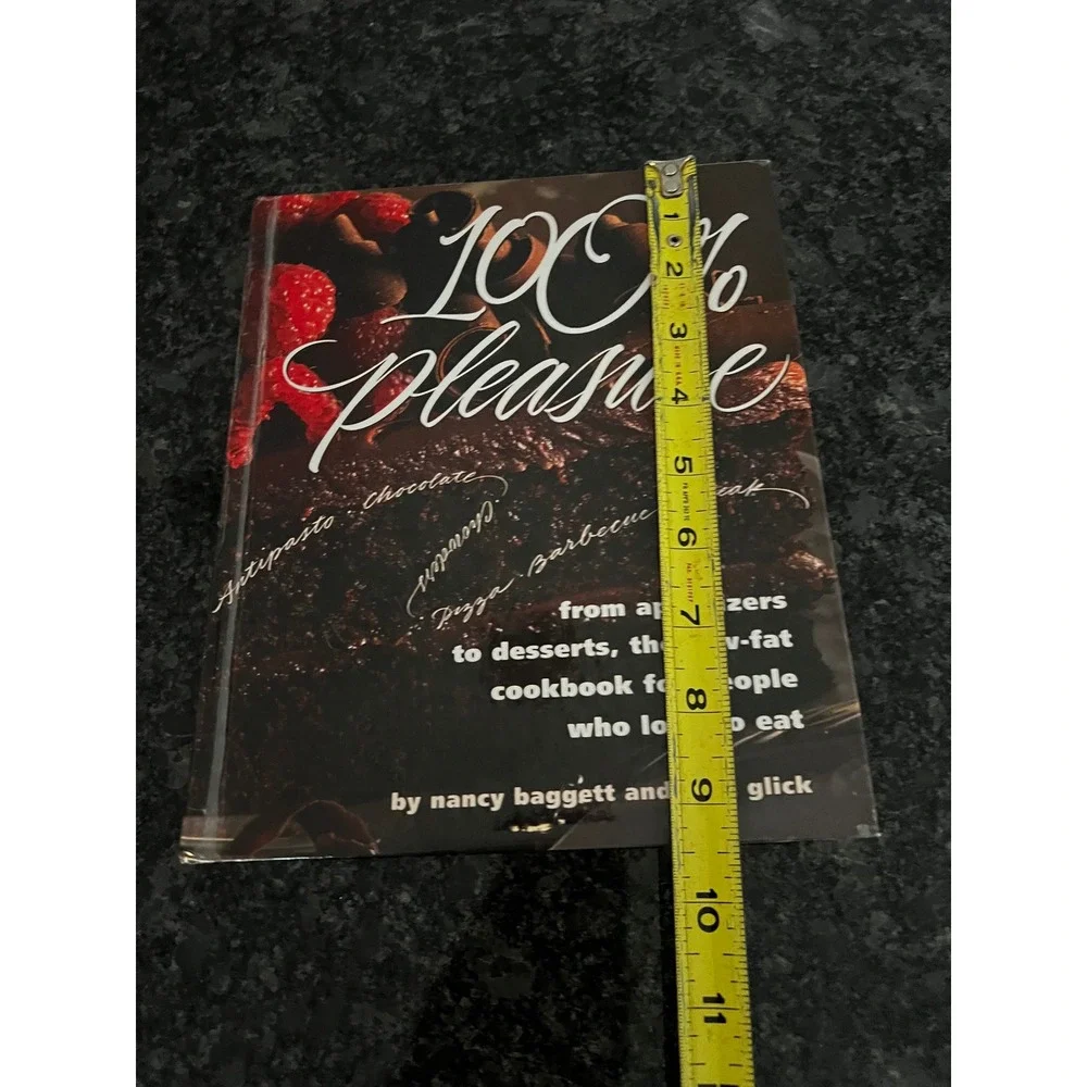 VTG 100% Pleasure Cookbook by Nancy Baggett Ruth Glick‎ 1994